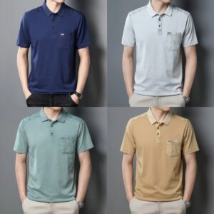 big pocket mens clothes polo T-shirts (Pack of 4)