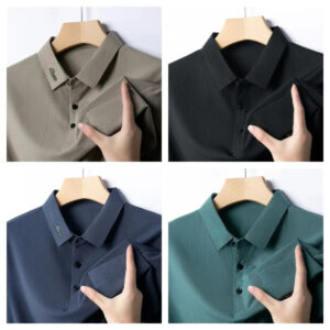 Summer Thin Top New Loose Striped Polo Shirt TShirt (Pack of 4)